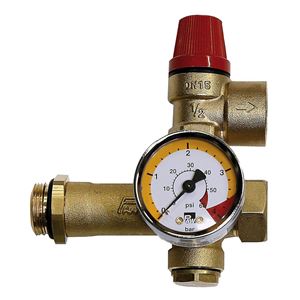 Bezpečnostná poistná skupina -  pre horizontálny distribučný rozdeľovač DN 20 *AP*