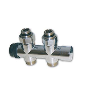 Kompaktný kúpeľňový pripojovací ventil OPTIMA - 1/2"xM24; priamy; chróm