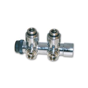 Kompaktný kúpeľňový pripojovací ventil OPTIMA - 1/2"xM24; priamy; chróm