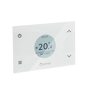 WiFi týždenný priestorový termostat - 3Dx1; +5 °C až +40 °C; 230V; čierny dizajn 