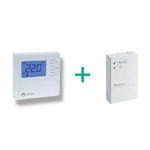 Priestorový termostat bezdrôtový  - s prijímačom s reléovým modulom - 2x1,5V AA